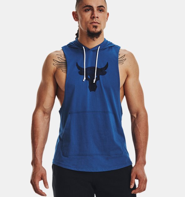 Under Armour Men's Project Rock BSR Bull Sleeveless Hoodie